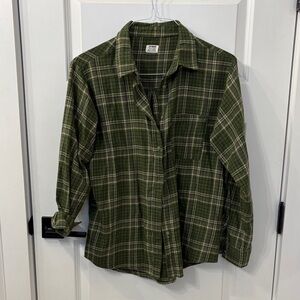 Cotton On Green Plaid Shirt